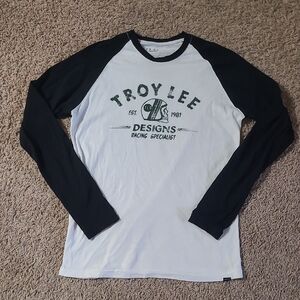Troy Lee Designs Black and White Long Sleeve Shirt Size Medium